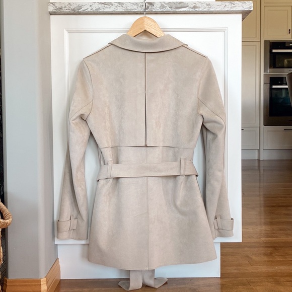 5/$50 🌷🌼🌿 ZARA Basic Faux Suede Jacket Size S - Picture 4 of 4